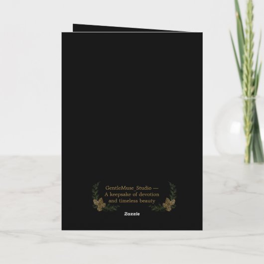 Madonna and Child Folded Greeting Card Kaart (Achterkant)