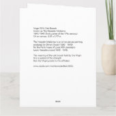 Madonna and Child Holiday Christmas Card Kaart (Achterkant)