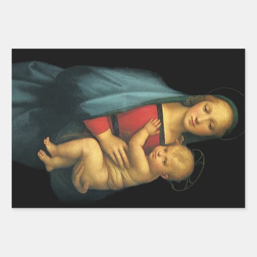 Madonna And Child, Madonna del Granduca by Raphael Inpakpapier Vel (Voorkant)
