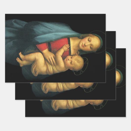 Madonna And Child, Madonna del Granduca by Raphael Inpakpapier Vel (Set)