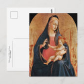 Madonna and Child of the Grapes by Fra Angelico    Briefkaart (Voorkant / Achterkant)