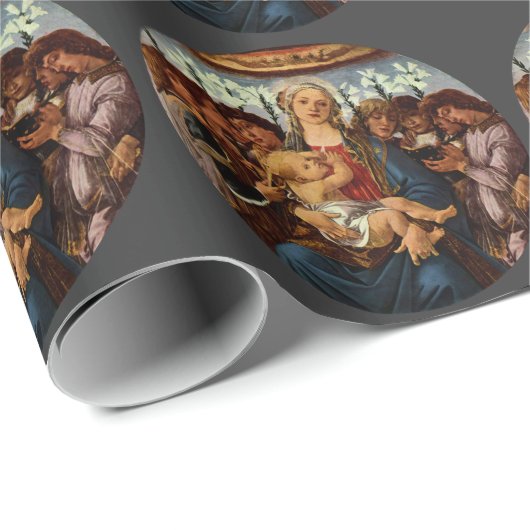 Madonna and Child with Eight Angels by Botticelli Cadeaupapier (Rol Hoek)