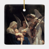 Madonna + Angels, Bouguereau Keramisch Ornament (Achterkant)