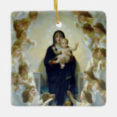 Madonna + Angels, Bouguereau Keramisch Ornament (Voorkant)