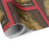 Madonna & Baby Jesus Kerst Cadeaupapier (Rol Hoek)