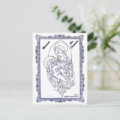 Madonna bedriegt Santacito Feestdagenkaart (Staand voorkant)