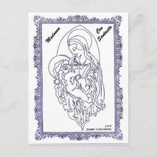 Madonna bedriegt Santacito Feestdagenkaart