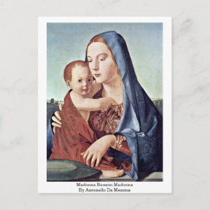 Madonna Benson Madonna door Antonello da Messina Briefkaart