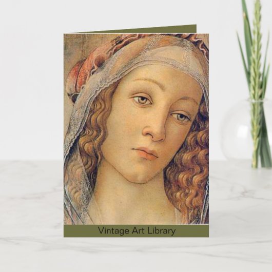 Madonna - Botticelli Feestdagen Kaart (Voorkant)