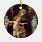 Madonna, Bouguereau Keramisch Ornament (Voorkant)