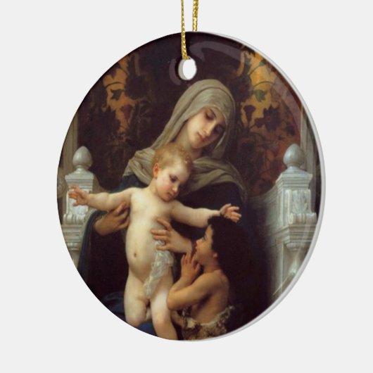 Madonna, Bouguereau Keramisch Ornament (Links)