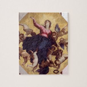 Madonna Carried door Angels (plafondfresco) Legpuzzel