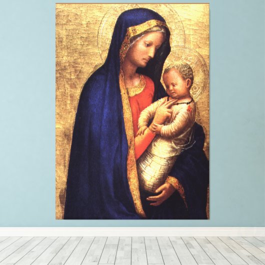 Madonna Casini Canvas Afdruk (Insitu (Houten vloer))