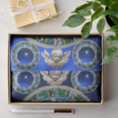 MADONNA, CHILD, ANGELS NATIVITEITSFLORAAL KROWN Bl Tissuepapier (Geschenk)