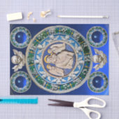 MADONNA, CHILD, ANGELS NATIVITEITSFLORAAL KROWN Bl Tissuepapier (Craft)