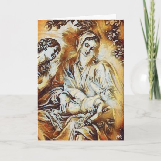 Madonna & Child Christmas Card Kaart (Voorkant)