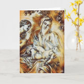 Madonna & Child Christmas Card Kaart (Gele Bloem)