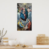 Madonna & Child - El Greco, Grieks Poster met fijn (Keuken)