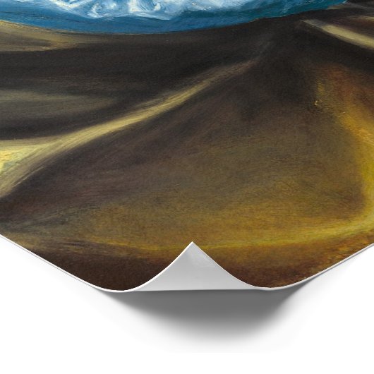 Madonna & Child - El Greco, Grieks Poster met fijn (Hoek)