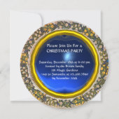 MADONNA, CHILD EN ANGELS Blue Sapphire Kerstmis Kaart (Achterkant)