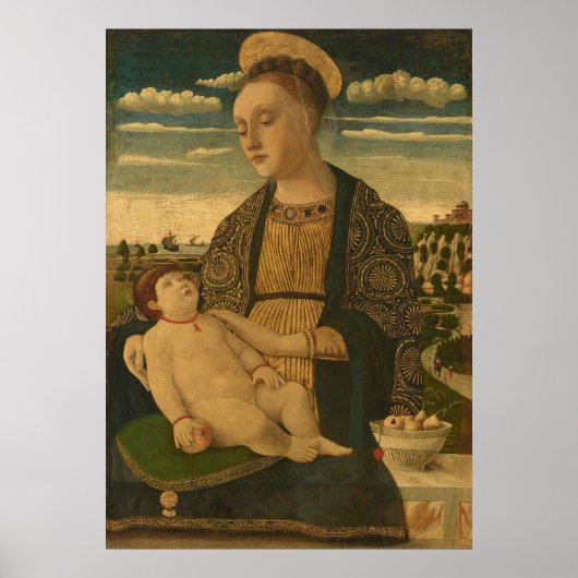 Madonna Child - Francesco Benaglio Fine Art Poster (Voorkant)