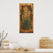 Madonna & Child, Giovanni Baronzio Fine Art Poster (Keuken)