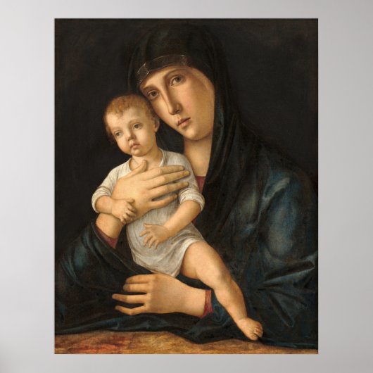 Madonna & Child - Giovanni Bellini Fine Art Poster (Voorkant)