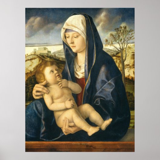 Madonna & Child - Giovanni Bellini Fine Art Poster (Voorkant)