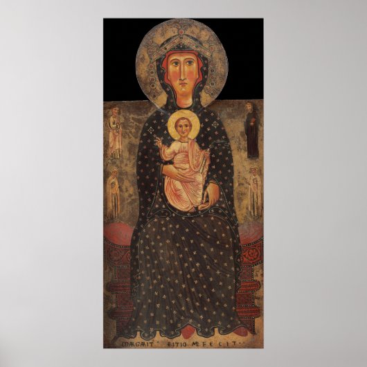 Madonna & Child - M. d'Arezzo Fine Art Poster (Voorkant)