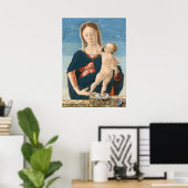 Madonna Child Marco Zoppo, Italiaans Poster met fi (Thuiskantoor)