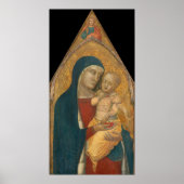 Madonna & Child, Pietro Lorenzetti Fine Art Poster (Voorkant)