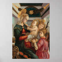 Madonna & Child, Sandro Botticelli Fine Art Poster