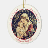 Madonna Child Vintage Christmas Ornament (Links)