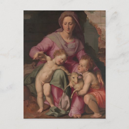 Madonna & Child with Saint John the Baptist Briefkaart (Voorkant)