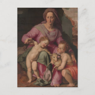 Madonna & Child with Saint John the Baptist Briefkaart