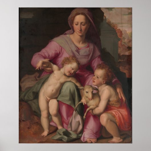 Madonna & Child with Saint John the Baptist Poster (Voorkant)