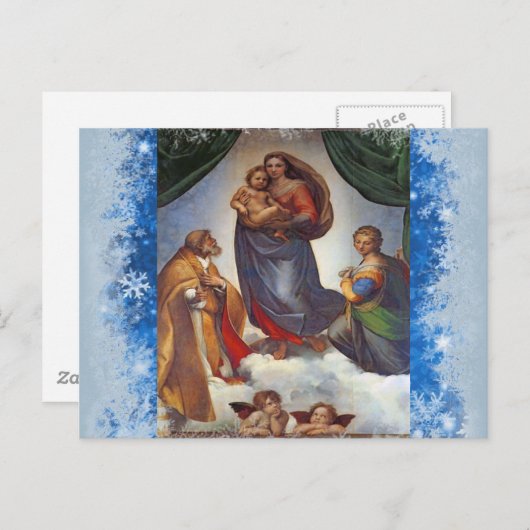 Madonna Christmas briefkaart (Voorkant / Achterkant)