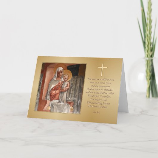 Madonna Christmas Kaart (Voorkant)