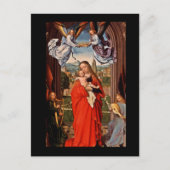 Madonna Christus Child en Angels Briefkaart (Voorkant)