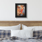 Madonna Christus Child en Angels Canvas Afdruk (Insitu (Slaapkamer))