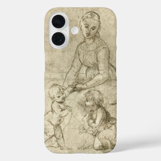 Madonna, Christus en Johannes de Doper door Rapahe Case-Mate iPhone Case (Achterkant)