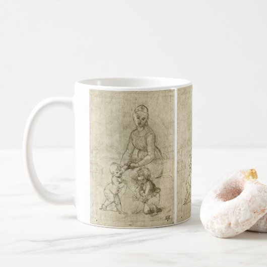 Madonna, Christus en Johannes de Doper door Rapahe Koffiemok (Met donut)