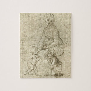 Madonna, Christus en Johannes de Doper door Rapahe Legpuzzel