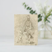 Madonna, Christus en Sint Johannes Baptist door Ra Briefkaart (Staand voorkant)