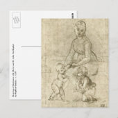 Madonna, Christus en Sint Johannes Baptist door Ra Briefkaart (Voorkant / Achterkant)