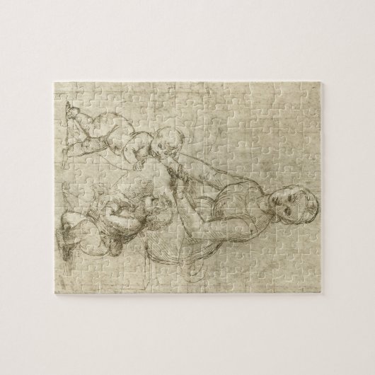 Madonna, Christus en Sint Johannes Baptist door Ra Legpuzzel (Horizontaal)