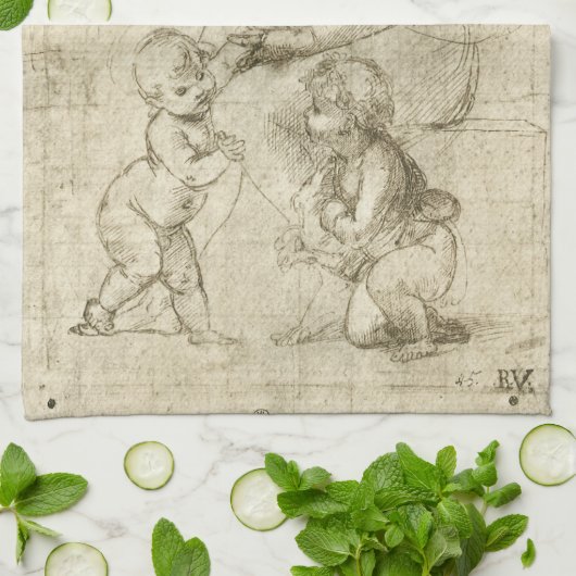 Madonna, Christus en Sint Johannes Baptist door Ra Theedoek (Gevouwen)