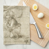 Madonna, Christus en Sint Johannes Baptist door Ra Theedoek (Quarter Fold)