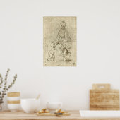Madonna, Christus, Johannes de Doper door Rapahel Poster (Keuken)