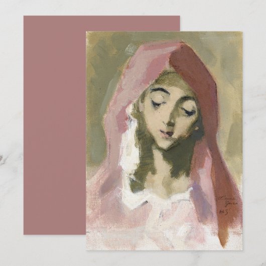 Madonna de la Charité, Helene Schjerfbeck (Voorkant / Achterkant)